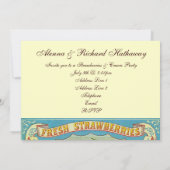 イチゴとクリームパーティー 招待状 (裏面)