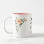 イチゴとクリームヴィンテージバラ母の花嫁 ツートーンマグカップ (左)