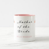 イチゴとクリームヴィンテージバラ母の花嫁 ツートーンマグカップ (中央)