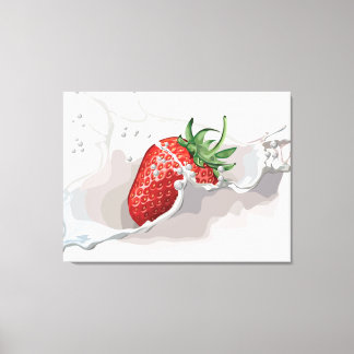 イチゴとクリーム キャンバスプリント
