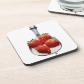 イチゴとクリーム コースター (左側)