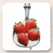 イチゴとクリーム コースター (正面)