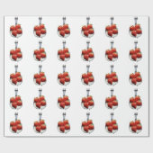 イチゴとクリーム ラッピングペーパー (フラット)