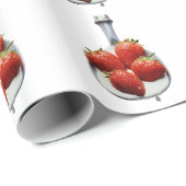 イチゴとクリーム ラッピングペーパー (ロールコーナー)