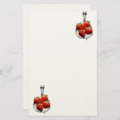 イチゴとクリーム 便箋 (正面/裏面)