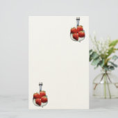 イチゴとクリーム 便箋 (スタンド正面)