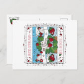 イチゴとクリーム/葉書 シーズンポストカード (正面/裏面)