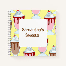 イチゴとチョコレートミルクシェイク ノートブック