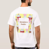 イチゴとチョコレートミルクシェイク Tシャツ (裏面)