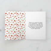イチゴとデイジーブライダルシャワー サンキューカード (内部)
