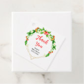 イチゴとデイジー赤ちゃんシャワーありがとう フェイバータグ (インサイチュ)