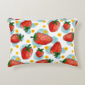イチゴとデイジー アクセントクッション (正面)