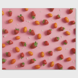 イチゴとトマト ラッピングペーパー