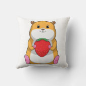 イチゴとハムスター クッション (裏面)