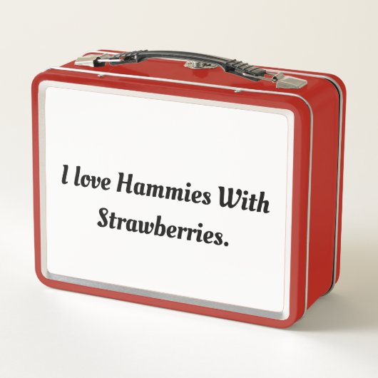 イチゴとハムミー金属の弁当箱 メタルランチボックス (裏面)