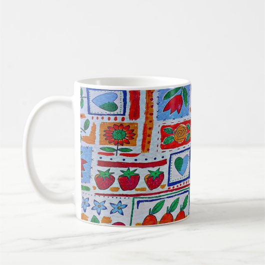 イチゴとハートのコーヒーマグ コーヒーマグカップ (左)