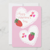 イチゴとハートハッピーバレンタインデー シーズンカード (正面)