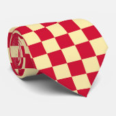 イチゴとバタークリームチェッカーボード ネクタイ (ロール)