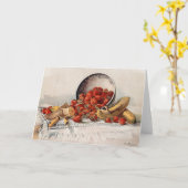 イチゴとバナナ | イースター・マイナー カード (黄色い花)