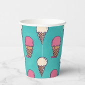 イチゴとバニラアイスクリーム 紙コップ (右)