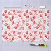 イチゴとピンクバルーンかわいい夏のパーティー 薄葉紙 (クラフト)