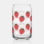 イチゴとフローラデイジー ガラス缶 (裏面)