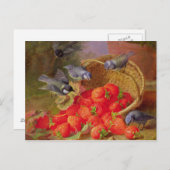 イチゴとブルーティッツを使った静物体験 ポストカード (正面/裏面)