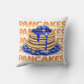 イチゴとブルーベリーが載ったパンケーキ クッション (裏面)