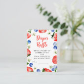 イチゴとブルーベリーのおむつラッフル エンクロージャーカード (スタンド正面)