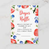 イチゴとブルーベリーのおむつラッフル エンクロージャーカード (正面)