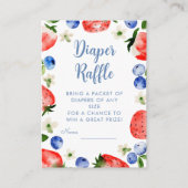 イチゴとブルーベリーのおむつラッフル エンクロージャーカード (正面)