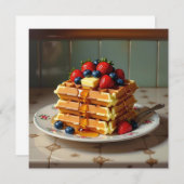 イチゴとブルーベリーのワッフル (正面/裏面)