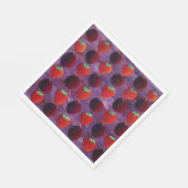 イチゴとプラムレッドフルーツ スタンダードランチョンナプキン (角)