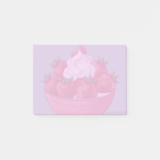 イチゴとホイップクリーム ポストイット (正面)