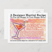 イチゴとマンゴーのマティーニのレシピ ポストカード (正面/裏面)