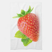 イチゴとミント キッチンタオル (縦)