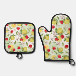イチゴとレモン 鍋つかみ&鍋敷きセット