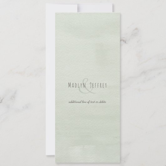 イチゴとワイルドフラワーカントリー結婚式 招待状 (裏面)