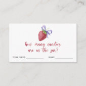 イチゴと弓キャンディゲームの数を推測 エンクロージャーカード (正面)