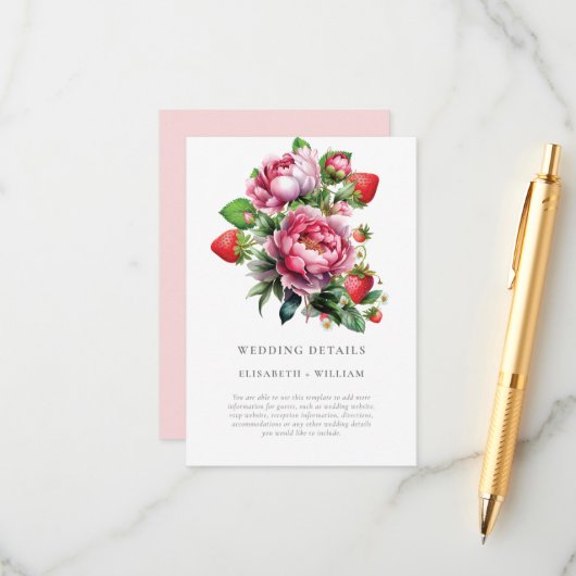 イチゴと牡丹サマー結婚ズの詳細 エンクロージャーカード (正面/裏面インサイチュ)