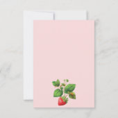 イチゴと牡丹結婚夏 出欠カード (裏面)