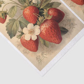 イチゴと白の花の芸術 薄葉紙 (詳細)
