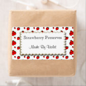 イチゴと花のカスタムラベル ラベル (インサイチュ)