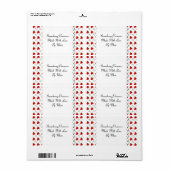 イチゴと花のカスタムラベル ラベル (フルシート)