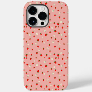 イチゴと花の模様 Case-Mate iPhone 14 PRO MAXケース