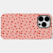 イチゴと花の模様 Case-Mate iPhoneケース (裏面 (横))