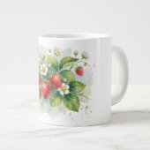 イチゴと花の特製マグカップ ジャンボコーヒーマグカップ (正面右)