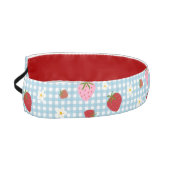 イチゴと花の継ぎ目なし模様 アスレチックヘッドバンド (左)