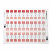 イチゴと花カスタム缶詰ラベル ラベル (フルシート)