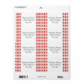 イチゴと花カスタム缶詰ラベル ラベル (フルシート)